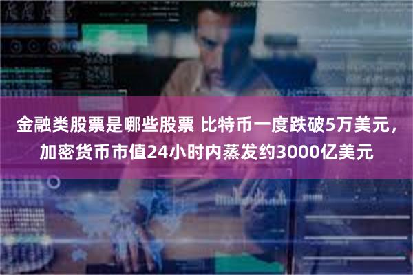 金融类股票是哪些股票 比特币一度跌破5万美元，加密货币市值24小时内蒸发约3000亿美元