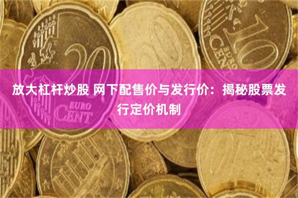 放大杠杆炒股 网下配售价与发行价：揭秘股票发行定价机制