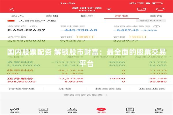 国内股票配资 解锁股市财富：最全面的股票交易平台